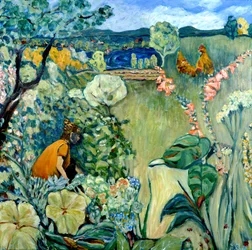 El jardín de MaIsha, 2020 (acrílico sobre lienzo)