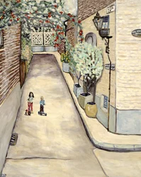 Watch House Hampstead, 2017 (acrílico sobre lienzo)