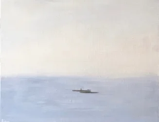Kayakers, 2021 (óleo sobre lienzo)