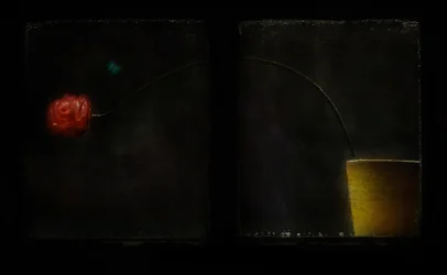 Estudio «Rosa oscuro y amarillo»