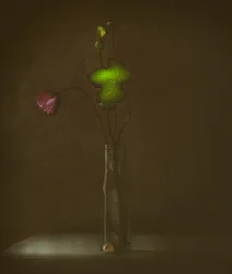 Flor y hoja tranquilas