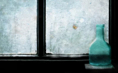 Botella «Mariposa de la ventana tranquila»
