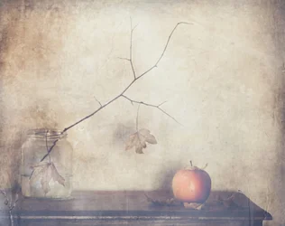 Naturaleza muerta rústica de otoño