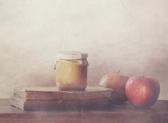 Manzanas dulces y miel