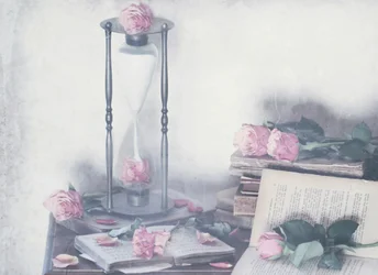 Rosas y libros atemporales
