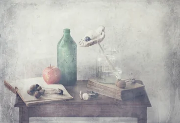 Composición de naturaleza muerta de estilo vintage