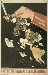 Frente Popular. Los instigadores de la Guerra Mundial deben rendir cuentas, 1936