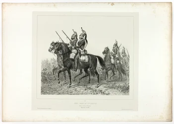 Guardia avanzada de los 11º dragones, de Souvenirs d’Italie: Expédition de Rome