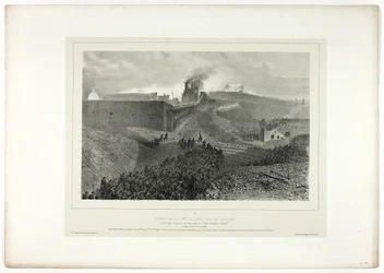 Salida de la tercera columna, llamada el apoyo, de Souvenirs d’Italie: Expédition de Rome