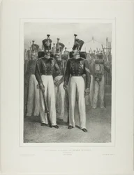 Suboficiales y soldados del Regimiento Volhynie (Guardia Imperial), Campamento Vosnessensk