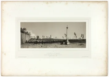 Abriendo la Primera Paralela, de Souvenirs d’Italie: Expédition de Rome