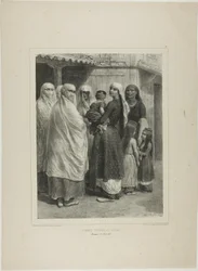 Mujeres tártaras en el Baïdar, Crimea, 26 de agosto de 1837