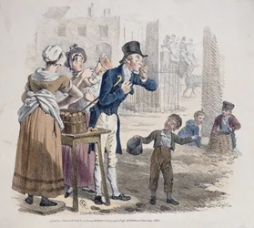 El vendedor de patatas asadas, 1821