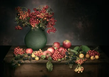 Naturaleza muerta de la cosecha de otoño