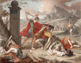 Denis-Sébastien Leroy - La batalla de los Horacios y los Curacios - 1798 CROP