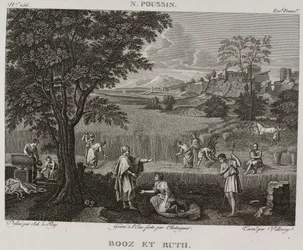 Denis-Sébastien Leroy, Antoine-Claude-François Villerey y Chataigner - Booz y Ruth, según Nicolas Poussin - 1802-1815