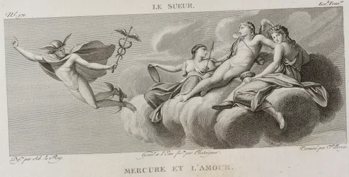 Denis-Sébastien Leroy, Antoine-Claude-François Villerey y Chataigner - Mercurio y amor, según Eustache Le Sueur - 1802-1815