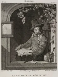 Denis-Sébastien Leroy, Chataigner y Dambrun - El químico en meditación, según Gabriel Metsu - 1802-1815