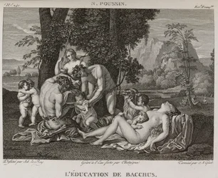 Denis-Sébastien Leroy, Chataigner y Niquet - La educación de Baco, según Nicolas Poussin - 1802-1815