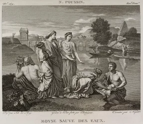 Denis-Sébastien Leroy, Chataigner y Niquet - Moisés salvado de las aguas, según Nicolas Poussin - 1802-1815