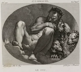Denis-Sébastien Leroy et Boutrois - Fuego, según Annibale Carrache - 1802-1815