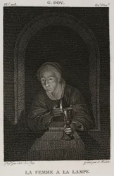 Denis-Sébastien Leroy et Mécou - Mujer con lámpara, según Gerrit Dou - 1802-1815