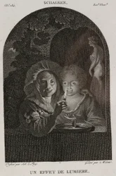 Denis-Sébastien Leroy et Mécou - Un efecto de luz, según Schalken - 1802-1815