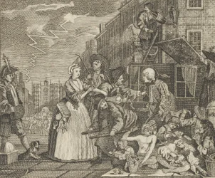 El progreso de un libertino, Placa 4, ca. 1800