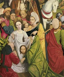Cristo con la cruz a cuestas











 y Verónica con el Sudario