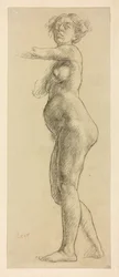 Estudio de una figura femenina