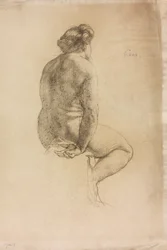 Estudio de una figura femenina
