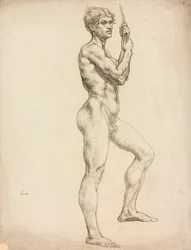 Estudio de una figura masculina
