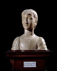 Joven. Escultura de Desiderio da Settignano (ca. 1430-1464), 1450-1455. Dimensiones: 40 x 34,5 cm. Florencia, Museo Nazionale del Bargello