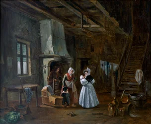 Interior con Figuras