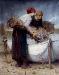 Recolectores de amapolas Pintura de Désiré Laugee (1823-1896) 1882 Rouen, Museo de Bellas Artes
