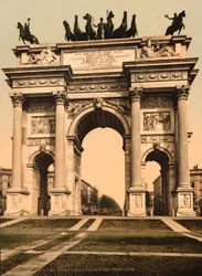 Arco de la Paz, Milán, Italia, c.1900