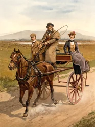 Carro irlandés, c.1890