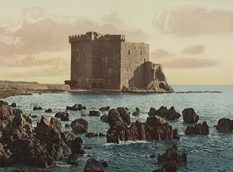 El Monasterio de St. Honorat en Cannes, c.1900