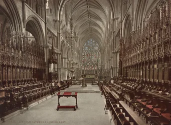 Coro de la Catedral de Lincoln, c.1900