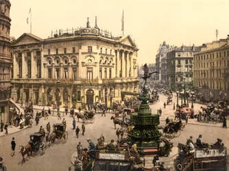 Piccadilly Circus, Londres, c.1890-1900