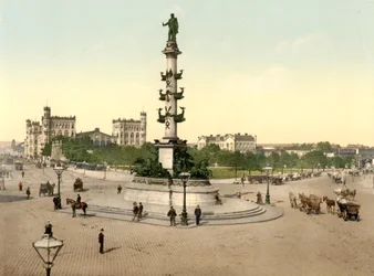 El Praterstern, Viena, Austro-Hungría
