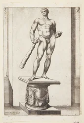 Hércules con las manzanas doradas de las Hespérides