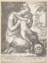 La Virgen María con el niño