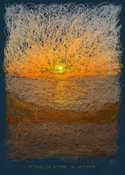 Atardecer al final de la tierra, 2022 (digital artwork made on iPad)