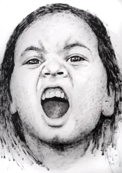 Clara (serie Kids), 2008 (acrílico sobre papel)