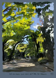 Túnel de árboles, 2022 (digital artwork made on iPad)