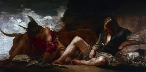 Mercurio y Argo, c.1659 (óleo sobre lienzo)