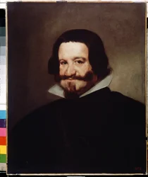 Retrato del Conde Duque de Olivares. Gaspar de Guzmán y Pimentel, conde de Olivares y duque de Sanlúcar la Mayor (1587-1645), ministro español y favorito real. Pintura de Diego Velázquez (1599-1660). Óleo sobre lienzo, 6
