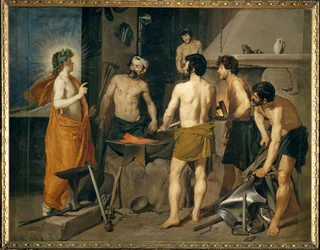 La fragua de Vulcano (pintura sobre lienzo)