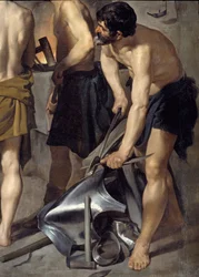La fragua de Vulcano (detalle)